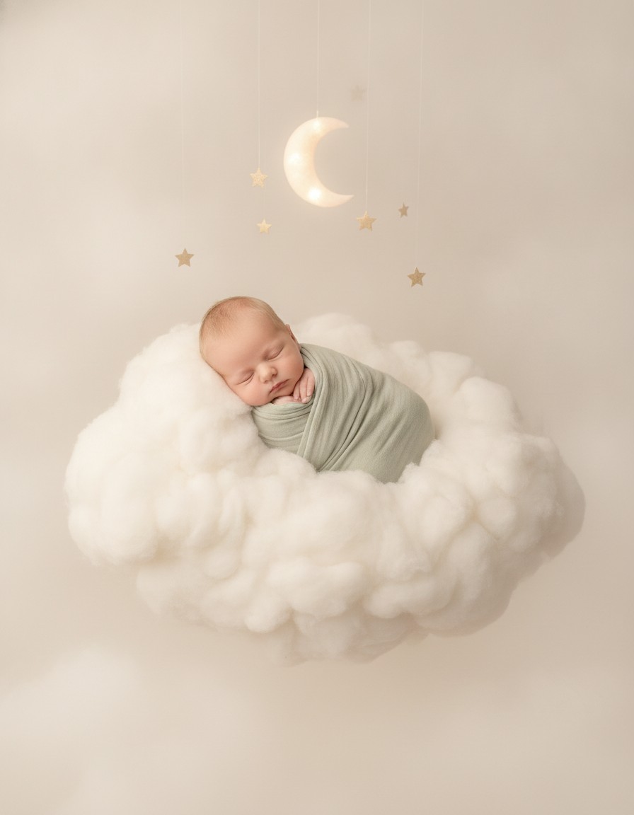 Dreamland baby photo theme example